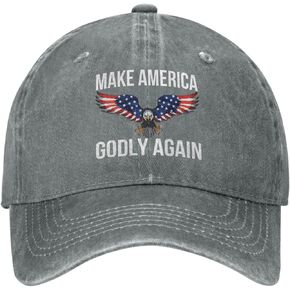 MEENA Ultras MAGA Hat Make America Godly Again Hat for Men Dad Hats Cute Cap Gray