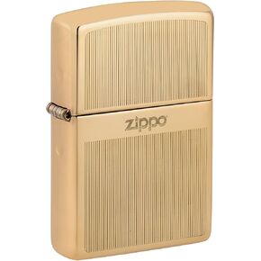 Zippo Lighter: Engraved Design - High Polish Brass 81491