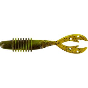 Big Bite Baits 4.25" Kamikaze SWIMON/Green Pumpkin/Chartreuse Swirl (6 Pack)