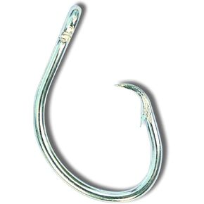 Mustad Classic 2 Extra Strong in Line Point Duratin Circle Fishing Hook | Strong for Heavy Tuna | Fewer Deep Hooks For Catch and Release, [Size 11/0,Pack 2]