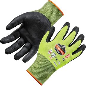 Ergodyne - 7022 S Lime Nitrile-Coated Cut-Resis Gloves A2 Dsx (17972), Small, Factory