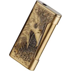 Butane Torch Lighter,Flame Jet Lighter,Cool Lighters,Cool Eagle Head,Adjustable Windproof Lighter,for Fireplace Camping BBQ Lighter,Gifts for Men(No Gas)