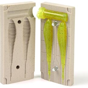 Soft Plastiс Mold Lure Making Injection Molds Fishing Lures Two cavity Spunk Shad 3.5''