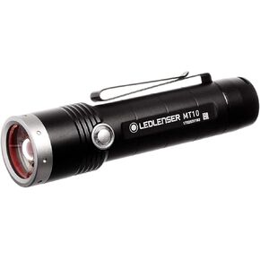 Ledlenser, MT10 Rechargeable Outdoor Flashlight, High Power LED, 1000 Lumens, Advanced Focus System for Home Use, Camping, Battery Charge Indicator