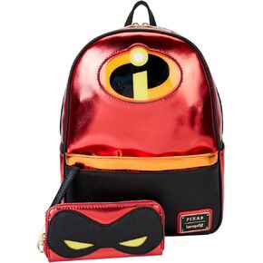 Loungefly The Incredibles 20th Anniversary Light Up Metallic Mini Backpack with Coin Bag