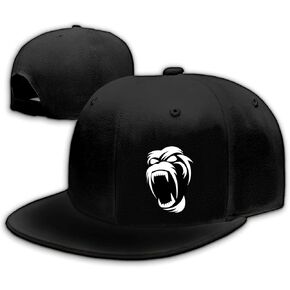 Flat Bill Brim Hat for Men Snap Backpack Men Snapback Hats Trucker Hats Adjustable Men's Baseball Caps Black