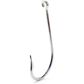 Mustad 34091D Classic O'Shaughnessy Forged Open Soft Ring Duratin Hook (100-Pack), Size 4/0
