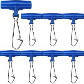 Fishing Line Sinker Slide with Duo Lock Snap Fishing Sinker Slides with Hooked Snap High Strength Sinker Slider Stainless Steel Swivel Snap for Catfish Rig Striper Surf Fishing Rig Weights in Kuwait