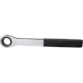 Klein Tools 53873 Ratcheting Box End Wrench with Chrome Plated and Ratcheting Mechanism for Efficiency