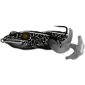 LiveTarget The Ultimate Frog Stride Bait 2 1/2", 1 Oz, Black-/Black-