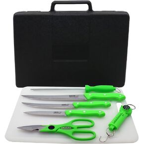 Grip 8 pc Fisherman & Field Dressing Tool Kit - Cleaning, Prep, Scaling, Hunting