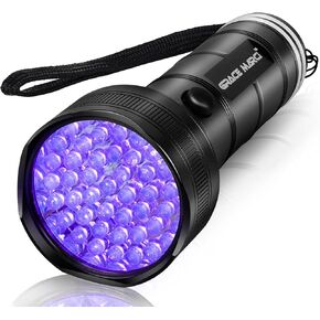 UV Flashlight Black Light, 51 LED 395 nm Blacklight, Pet Urine Detector for Dog/Cat Urine, Dry Stains, Bed Bug, Scorpion,Dry Pet Stains, Air Conditioner Leak(new style)