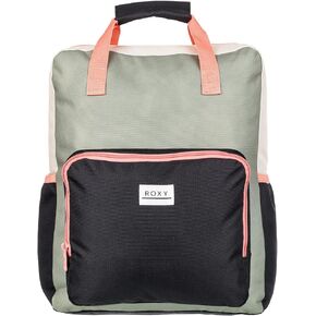 Roxy Women's 20L Better with Sun Medium Backpack with Padded Top Handle Straps, Oil Green