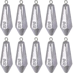 QualyQualy Fishing Weights Sinker Drop Shot Fishing Weights Kit Drop Shot Casting Sinker Lead Fishing Weights Saltwater