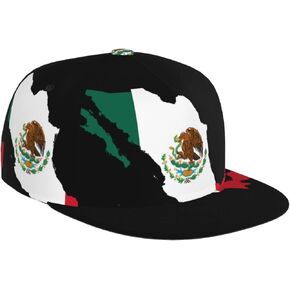 Cute Mexico Flag Hat Men Women Adjustable Mexican Baseball Cap Mexican Flag Dad Hat Outdoor Ball Cap