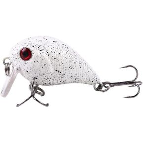 4.5cm 7g White Floating Hard Bait Simulation Fishing Lure Fishing Bait with Hook Wobbler Lure Plastic Bait Crankbait Fishing Tackle Fishing Accessories Fishing Topwater Lures