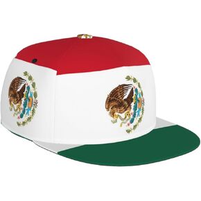 Cute Mexico Flag Baseball Cap Adjustable Mexican Trucker Hats Snapback Sun Hat for Men Women