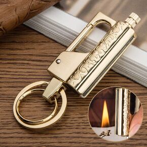 Outdoor Survival Fire Starter, Metal Matchstick Keychain Lighter, Emergency Hiking Survival Camping Fire Starter Flint Metal Match, Outdoor Survival Enthusiast Best Gift