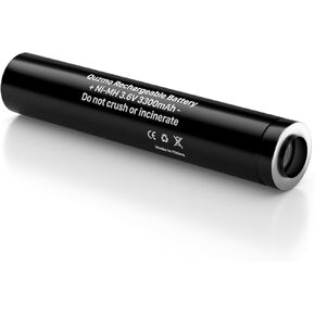 75175 Rechargeable Batteries, 3.6V 3300mAh Ni-MH Battery for Streamlight Stinger Parts XT, DS, LED HP, 75375 75300 75500 75810 76000 76300 PolyStinger, Pelican M9 Flashlight 1-Pack