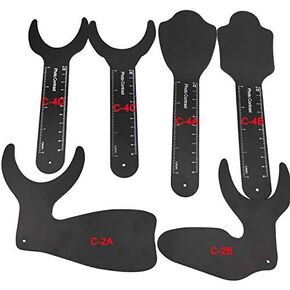 6Pcs/ Pack Dental Photo Contrast Black Background Board Palatal Photography Contraster