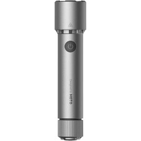 HOTO LED Flashlight High Lumens, Rechargeable Tactical Flashlight Super Bright, IP68 Waterproof Flash Light with Clip, 5 Modes Handheld Flashlights for Emergency, Outdoor, Camping