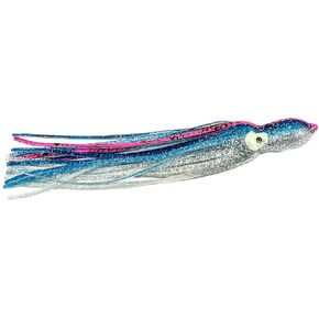 Boone Big Game Trolling Skirt (Pack of 2), Blue Silver Pink Stripes, 9 1/2-Inch