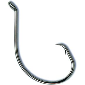 Mustad Demon Perfect Circle، Up Eye، سلك رفيع 1X في الخط - مقاس نيكل أسود 1/0 - عبوة من 25 قطعة