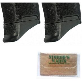 ملحقات Nimrod's Wares Two Pearce Grip المتوافقة مع حزمة Sig Sauer P365 10rd (ليس لـ 365XL) PG-365 مع قطعة قماش من الألياف الدقيقة