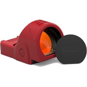 Scope Cover Compatible with Trijicon SRO Protect Your Optic While in Action from Stray Casing and Drops Easy Snap On Shockproof Design Includes a Detachable Lens Cover for Protection Red