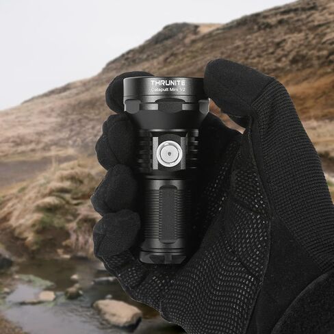 ThruNite Catapult Mini V2 LED Searchlight, 515 Meters Long Throw, High 1108 Lumens Rechargeable Flashlight for Law Enforcement, Search and Rescue, Emergency Signaling, EDC Use, Cool White in Saudi Arabia