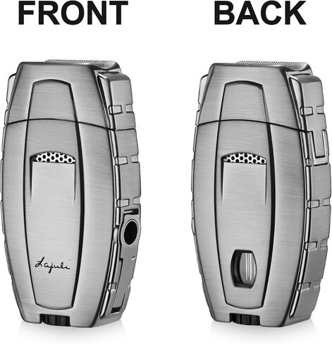 Torch Cigar Lighters Built-in Cigar Punch, Cigar Holder, Luxurious Box for Men, Adjustable Windproof Butane Cool Lighters for Smoking, Candles, Birthday (Black) in Saudi Arabia