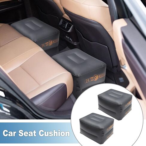 Car Interval Mat Comfortable Backseat Spacing Mat for Backseat Napping Deep Gray (Set of 2) in Saudi Arabia