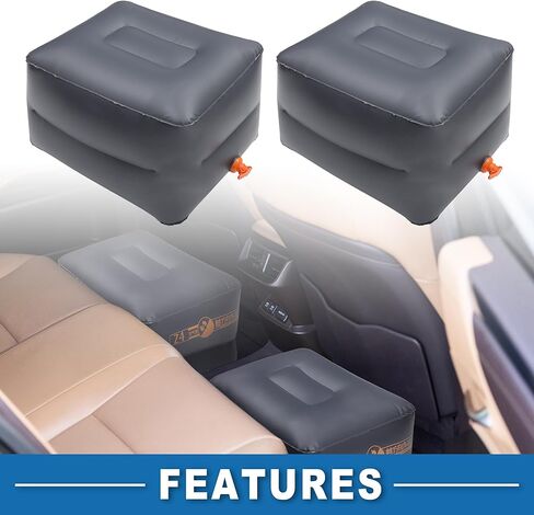 Car Interval Mat Comfortable Backseat Spacing Mat for Backseat Napping Deep Gray (Set of 2) in Saudi Arabia