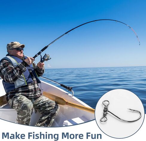 20 Pcs Drop Shot Hook, High-Carbon Steel in-Line Catfish Rig Fishing Lure Worm Hooks with Swivels for Bass Perch Drop Texas, Fast and Easy to Use for Serious Anglers Fly Fishing Enthusiasts in Saudi Arabia
