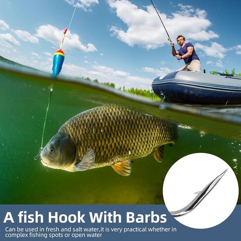 20 Pcs Drop Shot Hook, High-Carbon Steel in-Line Catfish Rig Fishing Lure Worm Hooks with Swivels for Bass Perch Drop Texas, Fast and Easy to Use for Serious Anglers Fly Fishing Enthusiasts in Saudi Arabia