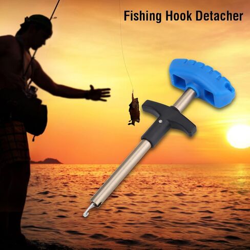 Fishing Hook Remover Stainless Steel T Shaped Quick Needle Remover Extractor Fish Hook Removing Tools Saltwater Freshwater in Saudi Arabia