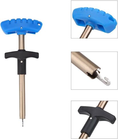 Fishing Hook Remover Stainless Steel T Shaped Quick Needle Remover Extractor Fish Hook Removing Tools Saltwater Freshwater in Saudi Arabia
