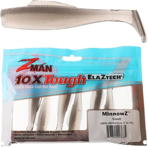 Z-MAN Z Man Gmin Pk 6 Elaztech Minnowz Swimbait 3 in Saudi Arabia