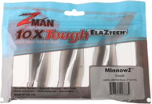 Z-MAN Z Man Gmin Pk 6 Elaztech Minnowz Swimbait 3 in Saudi Arabia