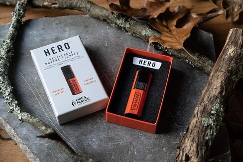 Fire & Flavor Hero Grill Windproof, Durable, Compact, Refillable Butane Torch Lighter in Saudi Arabia