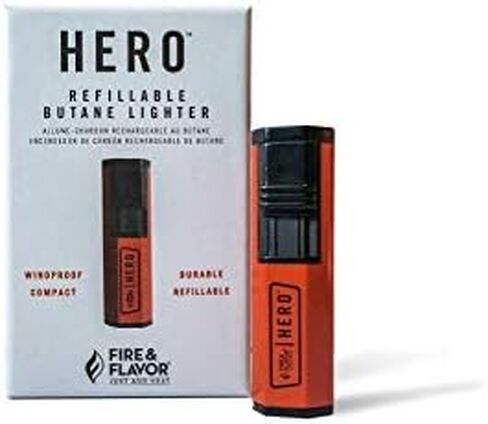 Fire & Flavor Hero Grill Windproof, Durable, Compact, Refillable Butane Torch Lighter in Saudi Arabia