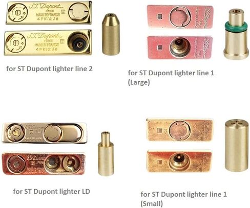 مجموعة محولات إعادة تعبئة الغاز 6 في 1 لأغطية ولاعة S T Dupont، محولات إعادة تعبئة البوتان لولاعة Dunhill، نحاسية in Saudi Arabia