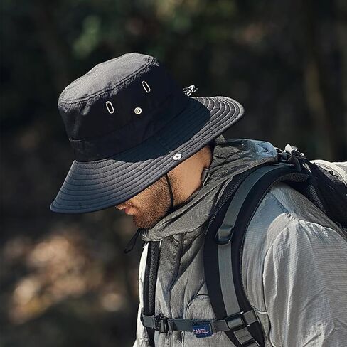 Peicees Wide Brim Fishing Hat for Men Womens Sun Bucket Hat UPF50+ Protection Waterproof Summer Boonie Hat Hiking Gardening in Saudi Arabia