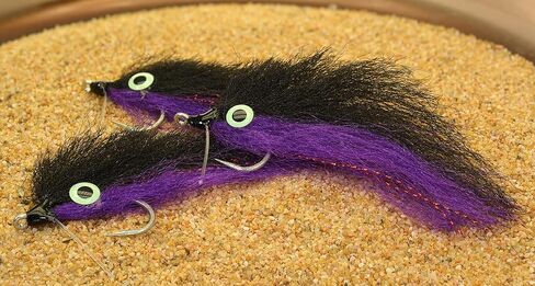 Saltwater Mullet Fishing Fly - Tarpon, Snook & Reds - 3 Pack - Hook #3/0 in Kuwait