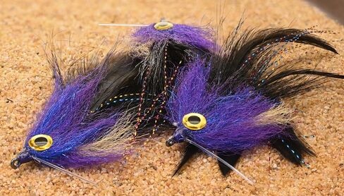 Saltwater Mullet Fishing Fly - Tarpon, Snook & Reds - 3 Pack - Hook #3/0 in Kuwait