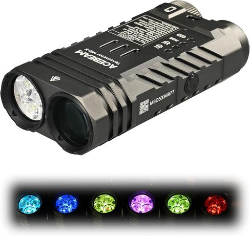 ACEBEAM M2-X Flat Flashlight 3200 High Lumens Multiple Light Sources EDC Lights with Spotlight Floodlight and Seven-Color Mix Light, Versatile Rechargeable LED Flashlight for Camping, Emergency, Home in Saudi Arabia