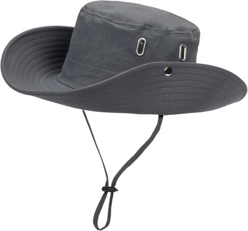 قبعات قابلة للتنفس ذات حافة واسعة للشمس قابلة للتعديل على الشاطئ والمشي لمسافات طويلة وصيد الأسماك في الهواء الطلق قبعة سفاري للنساء والرجال البالغين in Kuwait