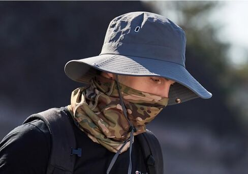 قبعات قابلة للتنفس ذات حافة واسعة للشمس قابلة للتعديل على الشاطئ والمشي لمسافات طويلة وصيد الأسماك في الهواء الطلق قبعة سفاري للنساء والرجال البالغين in Kuwait