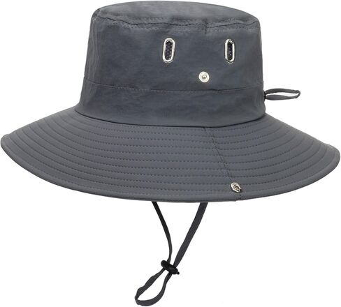 قبعات قابلة للتنفس ذات حافة واسعة للشمس قابلة للتعديل على الشاطئ والمشي لمسافات طويلة وصيد الأسماك في الهواء الطلق قبعة سفاري للنساء والرجال البالغين in Kuwait