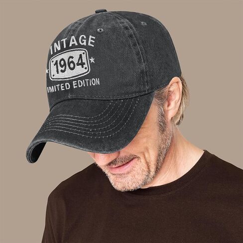 المطرزة 40th 50th 60th 70th 80th 90th قبعة خمر التقاعد قبعة بيسبول هدايا عيد ميلاد للرجال والنساء in Kuwait